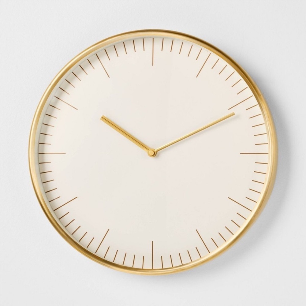 Studio McGee 16" Metal Bronze Wall Clock
